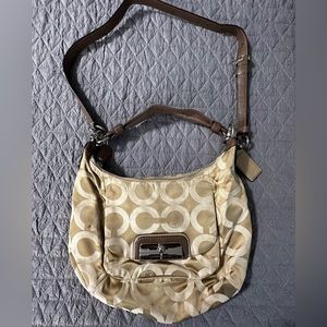 Coach gold shoulder/crossbody.